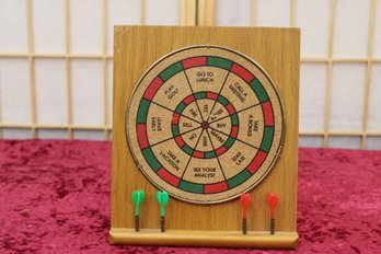 Small Dartboard Analyst Dart Board Reversible Double Sided