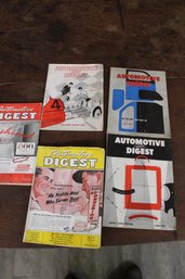 5 Magazines Automotive Digest 1950s