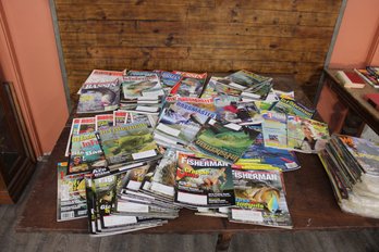 Over 100 Fishing Magazines In Fisherman, Bassmaster, Bassin, North American Fisherman All In Great Shape