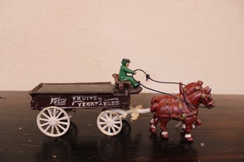 Cast Iron Horse And Buggy 5 1/2' X 15' X 5 1/2'