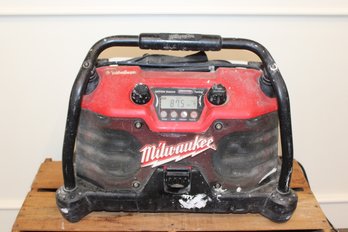 Milwaukee Work Radio With Charger  - Tested - Works