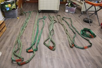 Eleven (11) Lifting/Rigging/Tow Straps - Various Sizes