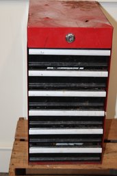Six Drawer Tool Box With Assorted Tools