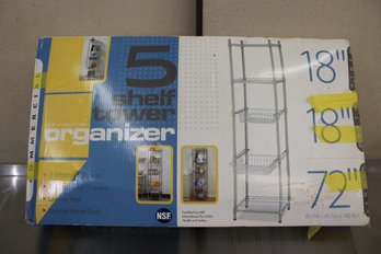 5 Shelf Tower Organizer New In Box