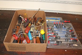 Large Lot Of Screwdrivers And Nut Drivers