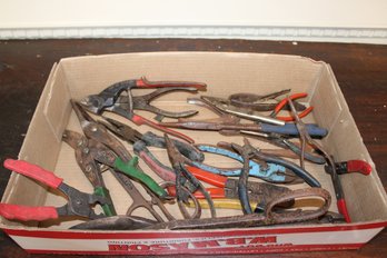 Large Lot Of Pliers - Various Types And Sizes