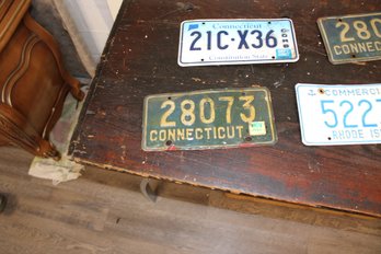 Six Connecticut License Plates