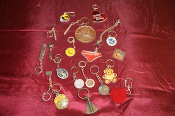 Lot Of 20 Plus Assorted Key Chains