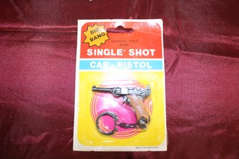Single Shot Cap Pistol Key Chain Luger New In Package
