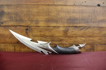Dagger With Scabbard And Sharpening Stone 12' Total Length 8' Blade