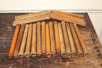 Lot Of 23  Antique Thread Spindles - 10' Long