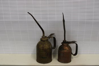 Lot Of Two (2) Oil Cans
