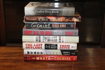 8 Pirates And The Old West Contemporary Books With Dust Jackets In Mint Condition