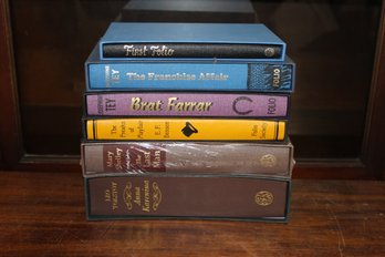 Mixed Lot Of Classics And Crime Novels In Folios In Mint Condition, One Is Shrink Wrapped (5 Books)