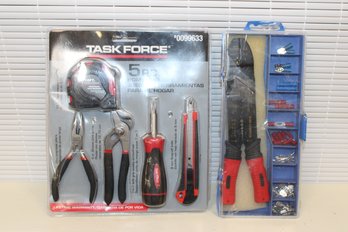 Taskforce Five Piece Tool Set - New In Package And A Wire Cutter Kit