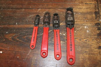 Lot Of Four (4) Craftsman Adjustable Box End Wrenches