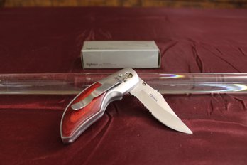 Fighter Plus Pocket Knife With Box 7' Total Length 3' Blade