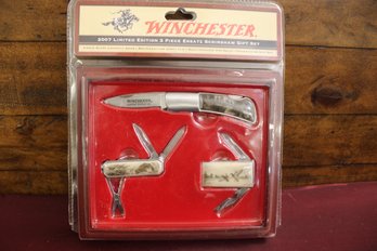 Winchester 2007 Limited Edition 3 Pieces Ersatz Scrimshaw Gift Set New In Package