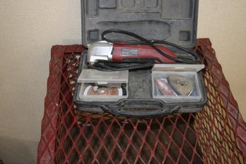 Chicago Electric Multi Function Tool With All The Attachments And Blow Mold Case Tested Excellent
