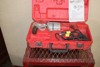 Milwaukee Heavy Duty Hole Saw 1/2' Chuck Reversing In Excellent Condition With Blow Mold Case