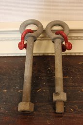 Two (2) Grosly - Clevis Eye & Bolts 1 1/2'