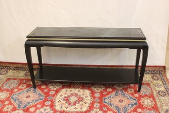 Sofa Table Very Heavy Lacquer And Marble27 1/2' X 54' X 18'