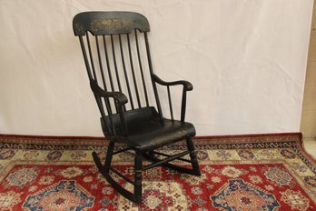 Antique Hitchcock Style Rocker 40' X 22' And 15 1/2' To The Seat