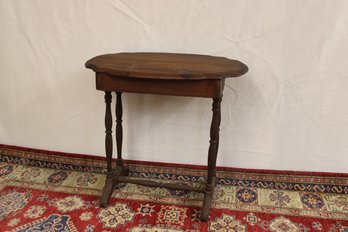 Antique Handmade Entry Table With Drawer Most Likely 1700s  29' X 23 ' X 20'