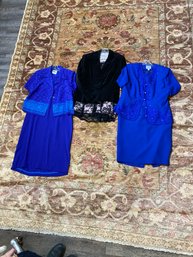 3 Two Piece Formal Wear Size 14 In Excellent Condition