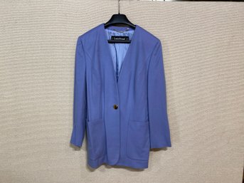 Louis Feraund Jacket Blazer Size 10 In Periwinkle Blue