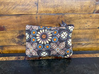 Vera Bradley Canyon Pattern Make Up Bag 8 1/2 X 6