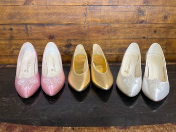 3 Pairs Of  Womens Heels 2 Colorriffics 1 Dolce By Pierre