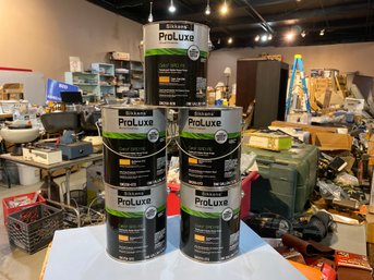 5 One Gallon Cans Of Sikkens Pro Luxe Translucent Matte Finish Exterior Wood Finish