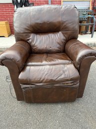 Leather Reclining Chair Electric Signs Of Minor Ware No Tears