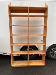 Wooden Very Tall Book Shelf 7 Shelves 82' Tall And 48' Wide