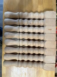 8 Wooden Table Legs Unfinished 16 Long