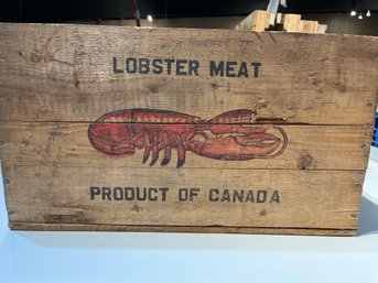 Lobster Meat Product Of Canada Wooden Crate