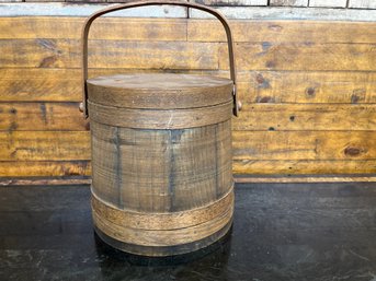 Wooden Covered Water Bucket