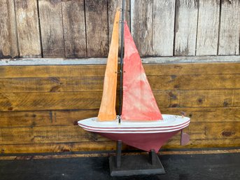 Sail Boat On Stand Made In Philippines 17' Long 25' High