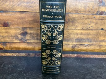Franklin Library War And Remembrance By Herman Wouk First Edition A EG Unread