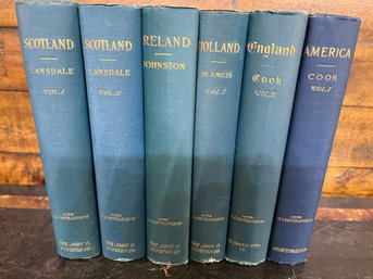 John C Winston Scotland Ireland Holland England Henry T Coates & Co America A E G 5 Books Total
