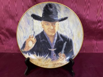 Hopalong Cassidy Decorative Plate Single Issue Release 1983 Based On A Painting By Ivan Anderson #3709