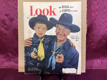 Look Magazine August 29, 1950 Hopalong Cassidy Public Hero #1
