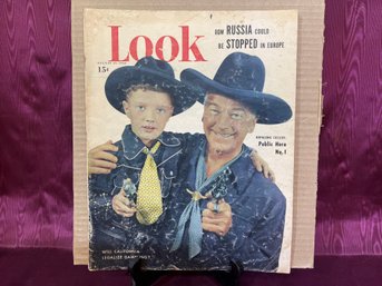 Look Magazine August 29, 1950 Hopalong Cassidy Public Hero #1