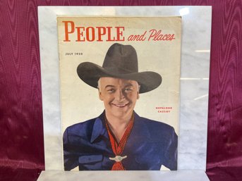 People And Places Magazine July 1950 Hopalong Cassidy On The Cover