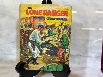 The Lone Ranger Outwits Crazy Cougar A Big Little Book Hard Cover 1968