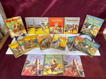 17 Little Golden Books Roy Rogers Annie Oakley Dale Evans Buffalo Bill Gene Autry The Lone Ranger, Some Double
