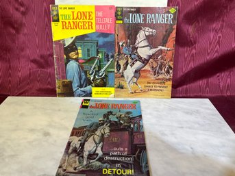 3 The Lone Ranger Comics, 2 Are Gold Key, 1 Is A Whitman Comic