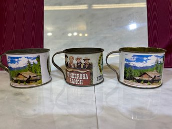 3 Tin Cups Ponderosa Ranch Nevada USA