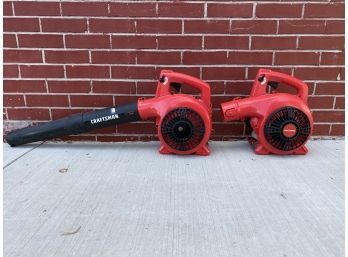 (2) Craftsman Leaf Blower, 25cc, 2 Cycle W/cruise